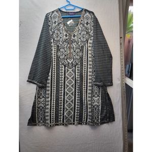 NWOT Roaman’s beaded tunic dress kameez style, SZ 2X